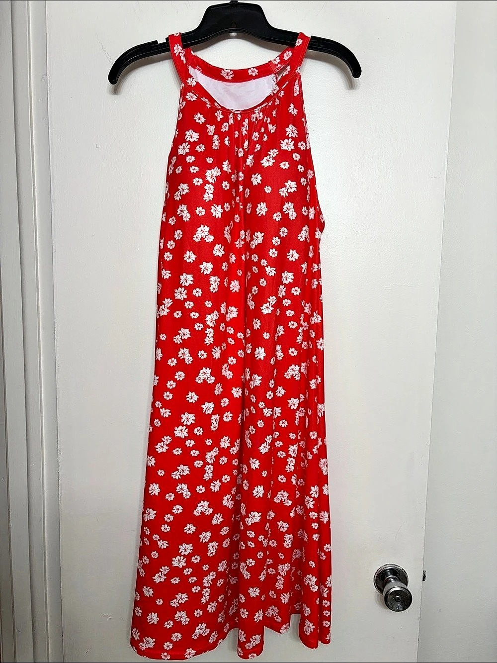 FOREIGN Floral Maxi Dress in Red & White Size 3XL New With Tag